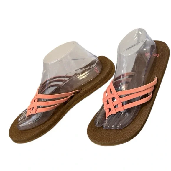 Sanuk Yoga Sandy Flip Flop Sandals - Picture 4 of 9
